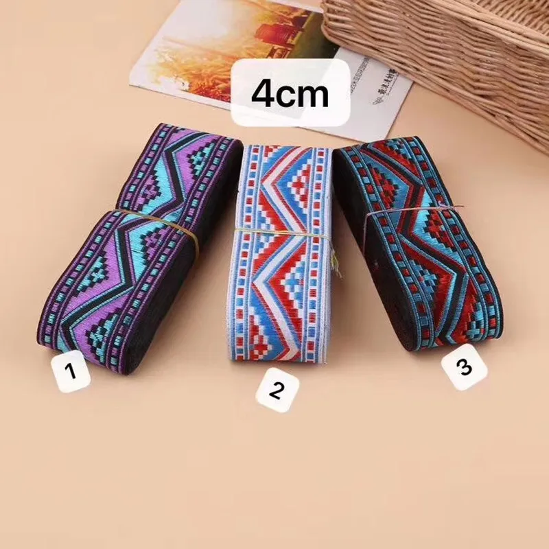 

4cm ethnic style jacquard webbing,QC0422J