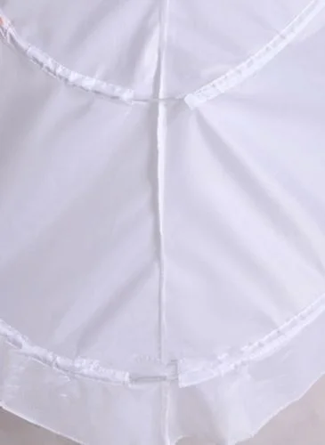 Train Hoop Skirt New 2 Rings White Wedding Dress Underskirt Petticoat