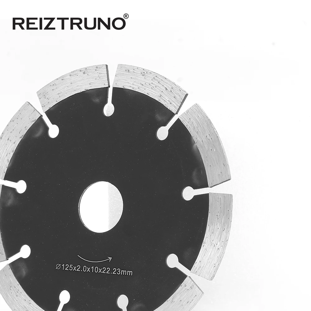 Reiztruno 5 インチドライカット汎用パワーはワイドセグメント化ダイヤモンドブレードコンクリート、大理石の花崗岩クォーツ切断