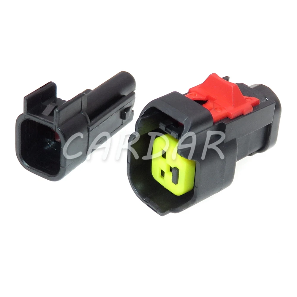 1 Set 2 Pin EV6 Fuel Injector Plug Nozzle Cars Waterproof Electrical Wire Connector Auto Socket AC Assembly For Car