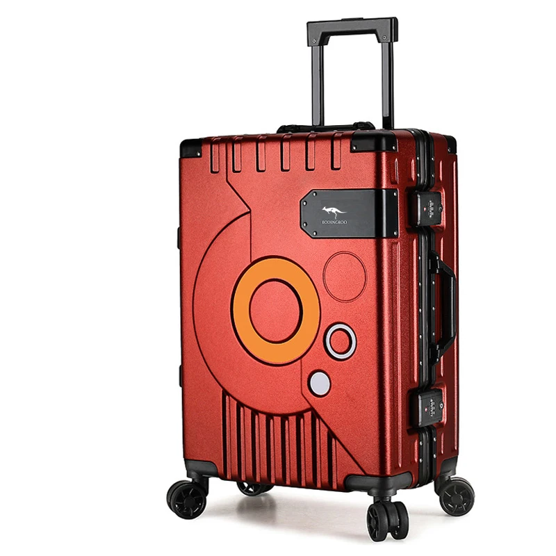 Fashion Trolley luggagee men and women 20-inch ultra-quiet luggage net red 24/26 password travel boarding travel suitcase