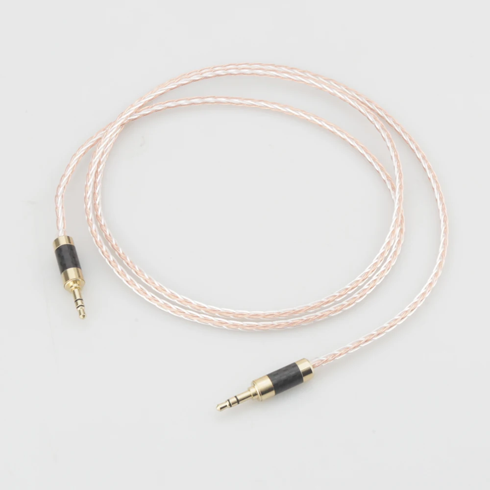 

Audiocrast 8Cores OCC Headphone cable 3.5mm Male to 3.5mm Male Stereo Audio Hifi Audio cable car AUX wire jump cable