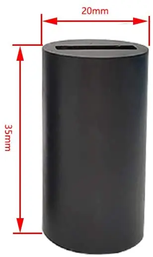 Miệng Thẳng Lỗ Dẹt Vonfram Cacbua Bo Carbide Cát Blaster Vòi Phun B4C Phun Cát Vòi Phun 4X20X35Mm 1 Máy Tính