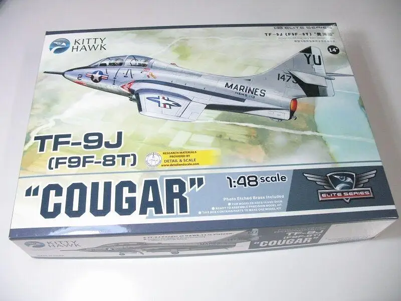 Kitty Hawk KH80129 1/48 Grumman TF-9J (F9F-8T) Cougar Model Kit in limited