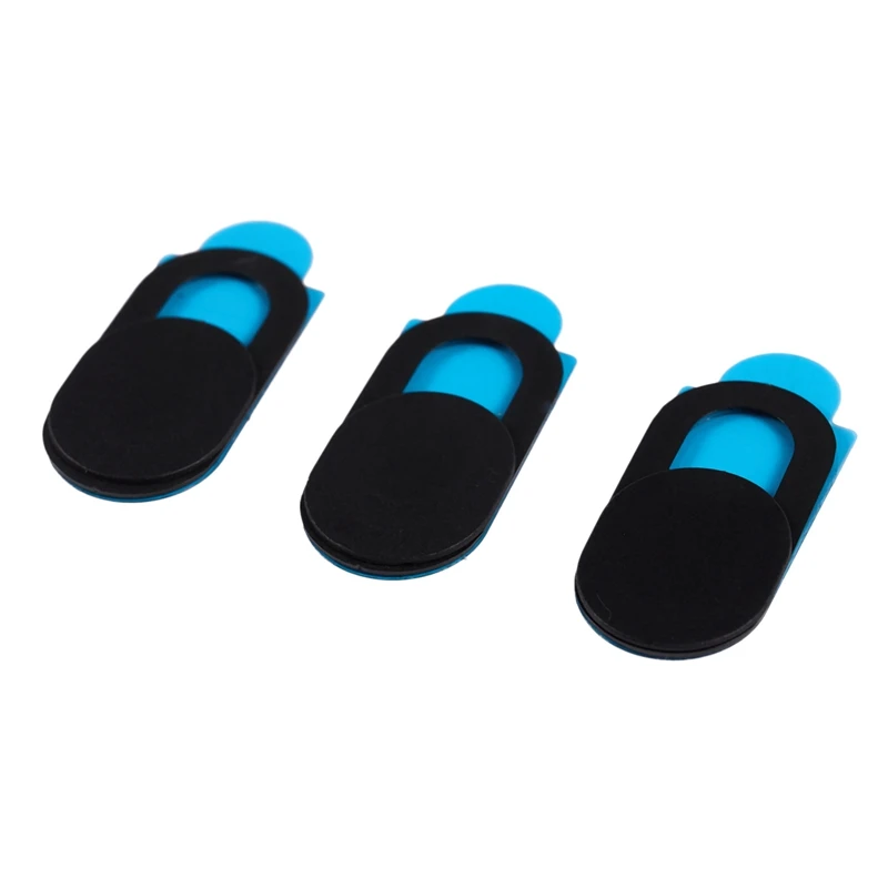 3pcs Plastic Camera Shield Stickers Notebook PC Tablet PC Mobile Anti-Hacker Peeping Protection Privacy Cover black