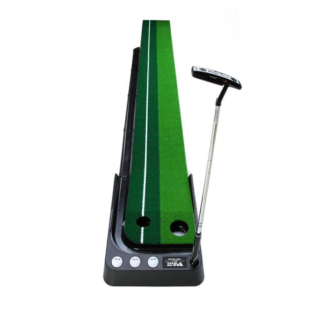 

Indoor Golf Putting Trainer 2.5M/3M Artificial Turf Golf Practice Putting Mat Golf Putter Green Fairway Trainer Ball And Cue