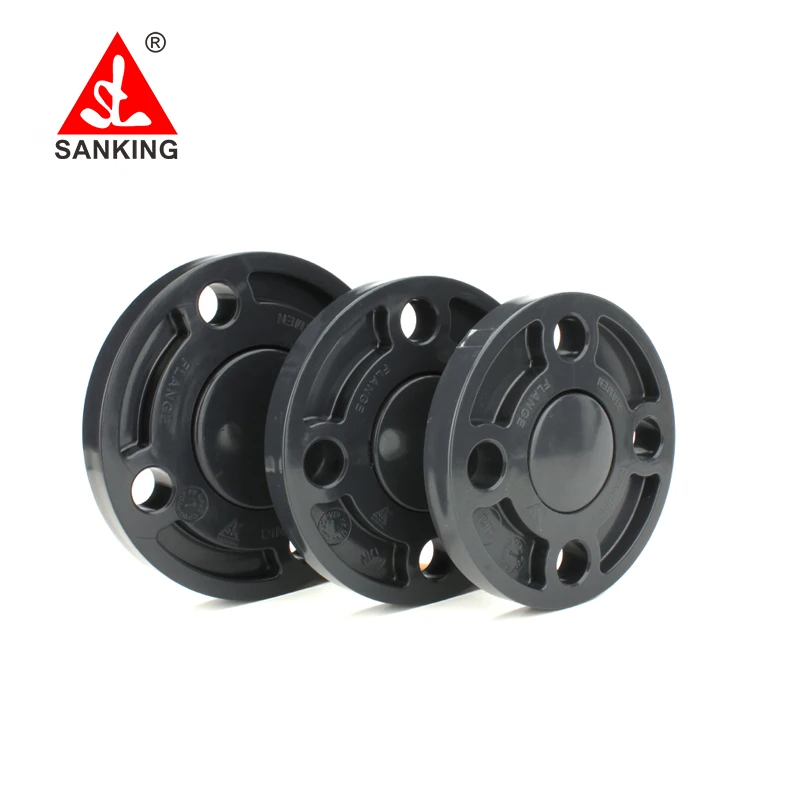 Sanking 20-225mm UPVC Blind Flange PVC Blind Flange Pipe Fitting PVC Piping Fitting Flange