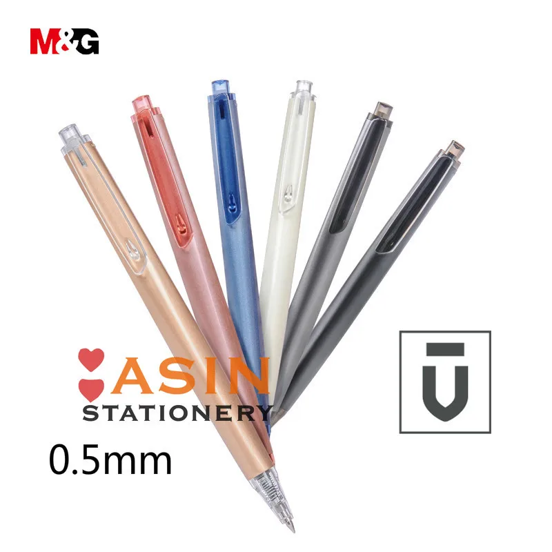 M&G U Series Press Gelstift AGPH3701 Schwarz 0,5 mm Business Office Signierstift Studentenbriefpapier