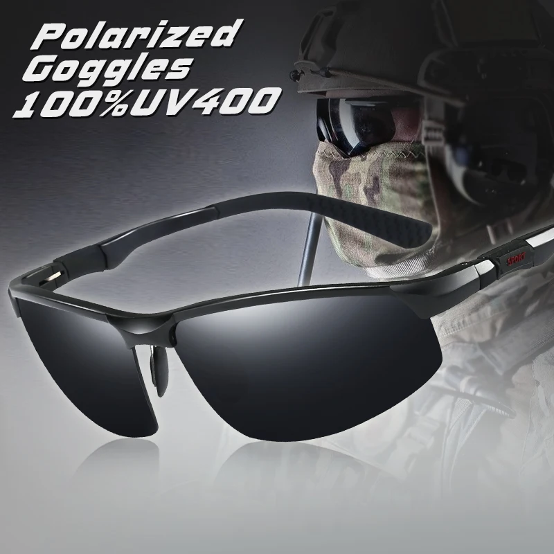 Top Quality Aluminum Magnesium Men Polarized Sunglasses Outdoor Goggles Sport Sun Glasses Driving Oculos gafas de sol hombre