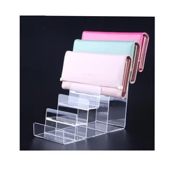 Five-layers Acrylic Wallet Stand Department store counter jewelry display Holder Purse shelf Puppet Toy Cosmetic  storage Racks