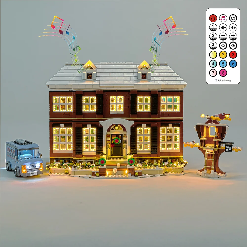 

NEW LED Light Kit For Christmas Gift Ideas 21330 Home Alone House Building Blocks Bricks Kids Toys Only Lamp Light Set No Model