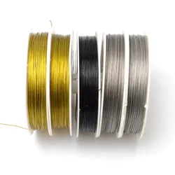 Colorful Craft Beading Wire 0.3/0.38/0.45/0.5/0.6/0.8/1.0mm Coated Stainless Steel Wire Tiger Tail Handmade Jewelry Accessories