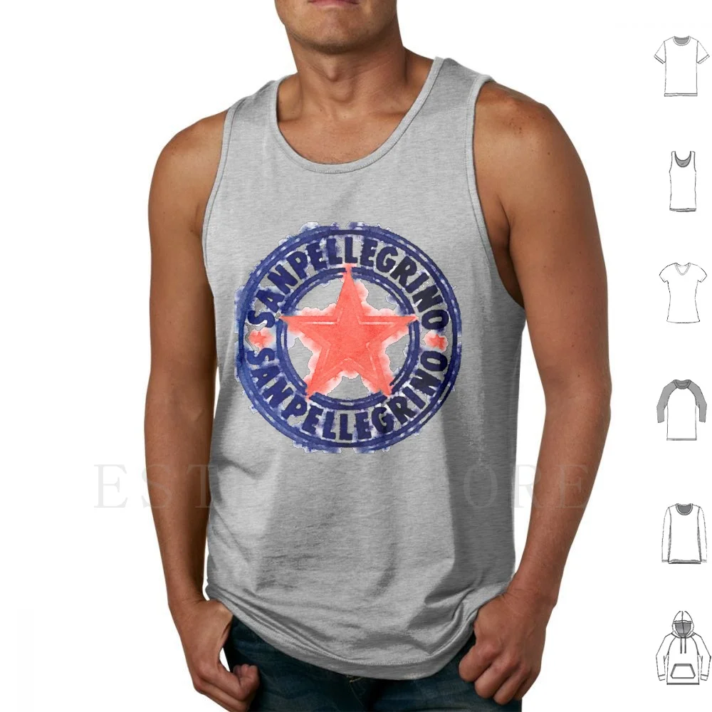 San Pellegrino T Shirt Tank Tops Vest Cotton San Pellegrino S Pellegrino Italian Drink Soda Chinotto Italy Pop