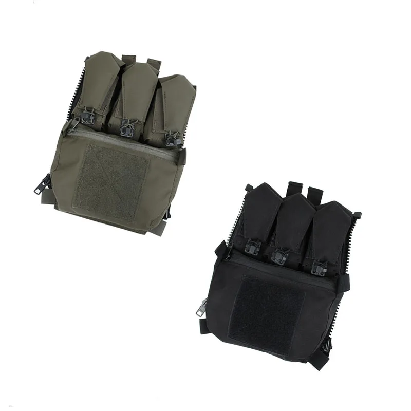 Style FPC Outdoor Vest Zipper Back Panel Pouch Bags 500D