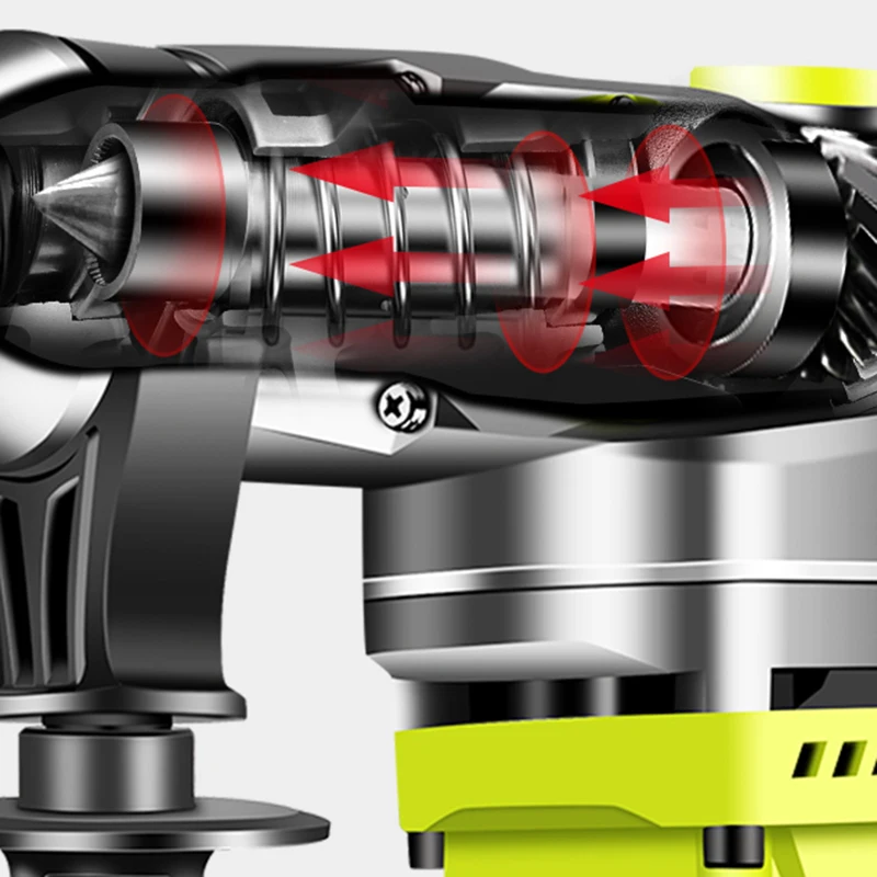220V Electric Drills Electric Demolition Electric Hammer Drill Concrete Breaker Punch Jackhammer 3000r/min