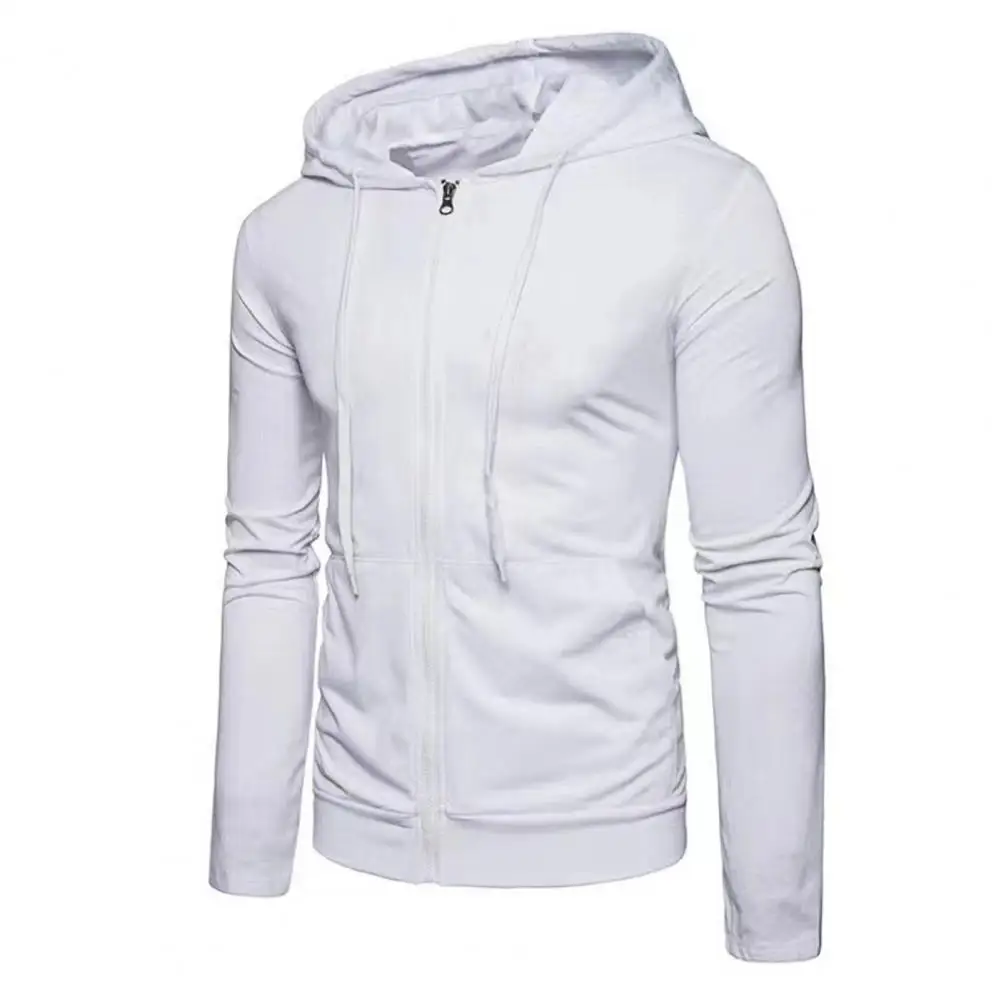 Men Sweatshirts Long Sleeve Jacket Hoodie Zipper Closure Jacket Male Hoodies Autumn 2022