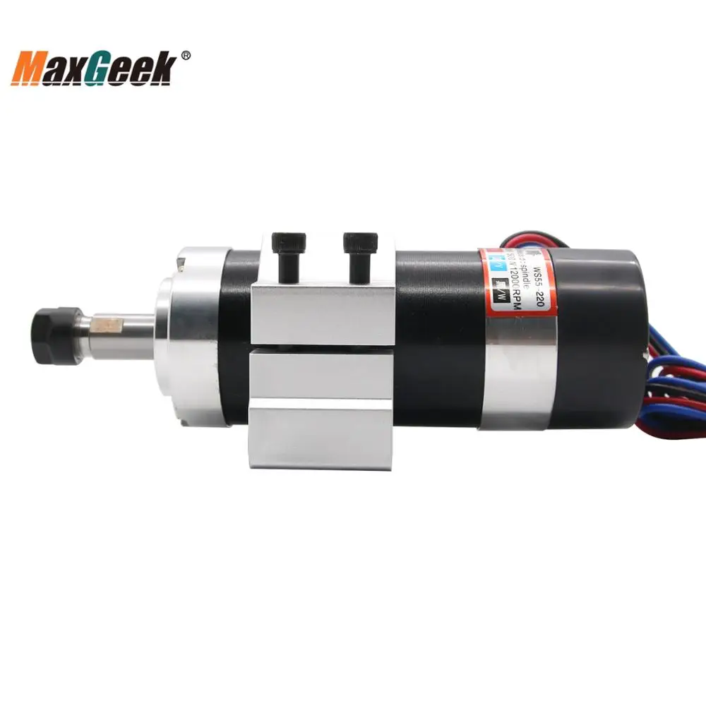Maxgeeker11 bldc 500w controlador driver do motor máquina de gravura eixo principal estacionário fixação cnc pcb comutação fonte alimentação