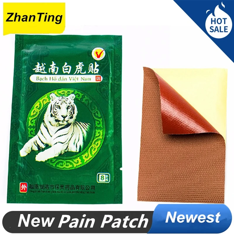 

High Quality Vietnam White Tiger Pain Relieve Plaster Pain Patch Arthritis Cervical Balm Tiger Pain Relieve Patch Heath Care