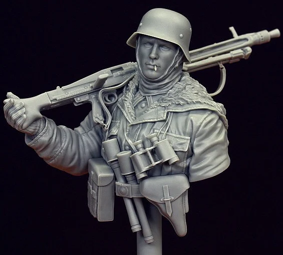 1/16 Resin Model Bust GK， Unassembled and unpainted kit