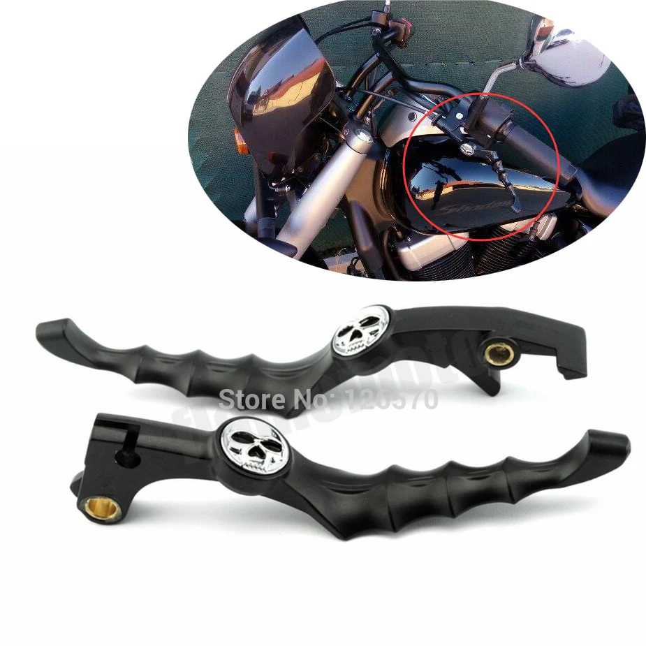 

Motorcycle Skull Skeleton Brake Clutch Lever for Honda Shadow VT600 VT750 VT1100 1300 CB750 Nighthawk VF750C Magna VT1300CX Fury