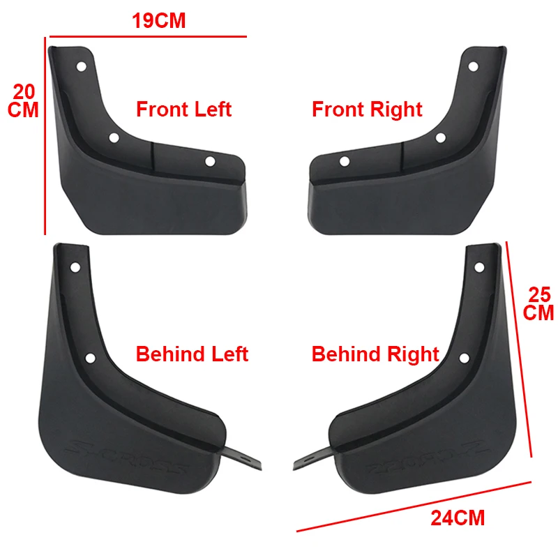 Car Mudguards For Suzuki SX4 S-Cross 2013 2014 2015 2016 2017 2018 2019 2020 2021 Mudflap Front Mud Flaps Fender Accessories