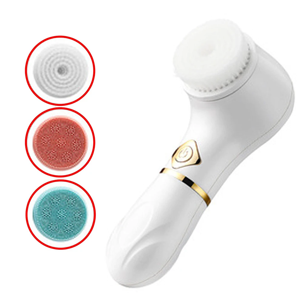 Facial Cleansing Spin Brush Waterproof Electric Face Scrubber Deep Cleaning Skin Exfoliation Makeup Remover Facial Spa Massager