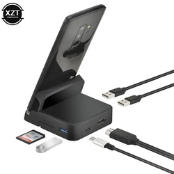 8 in 1 Typ C Hub Docking station Telefonst änder Dex Pad Station USB C zu HDMI-kompatibles Dock Power Charger Kit für Samsung