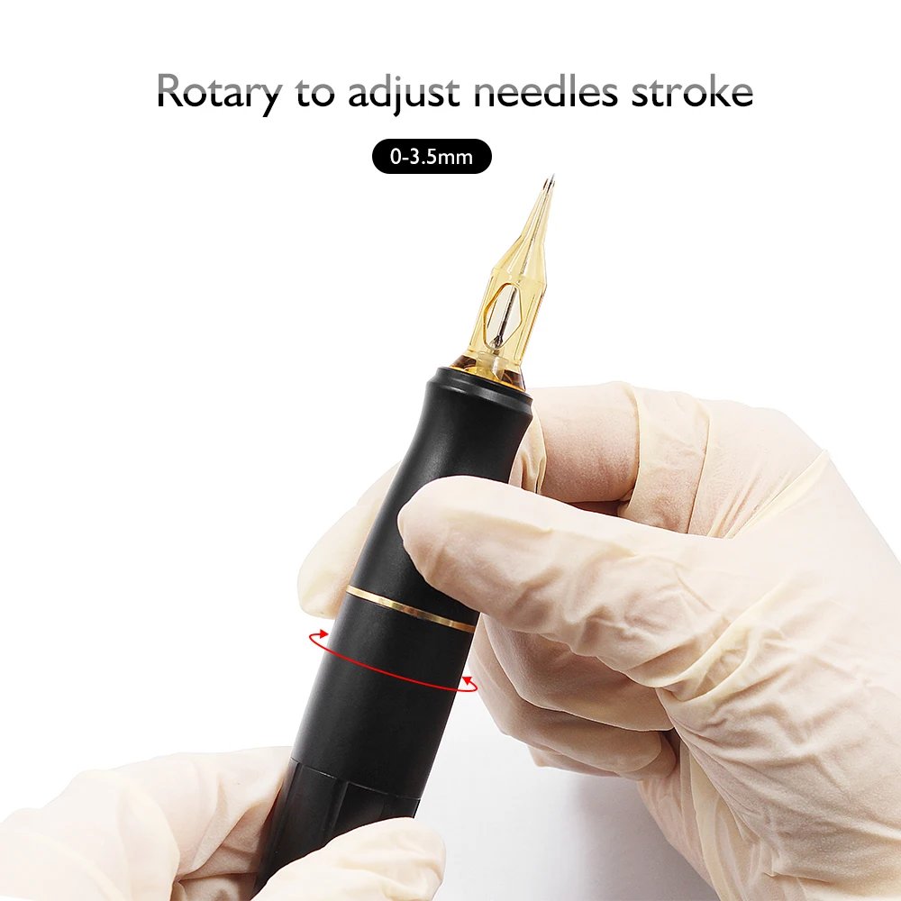 Dual Newest Permanent Makeup Tattoo Machine Swiss Coreless Motor RCA Rotary Tattoo Pen Microblading Eyebrow Lip With Cartridge