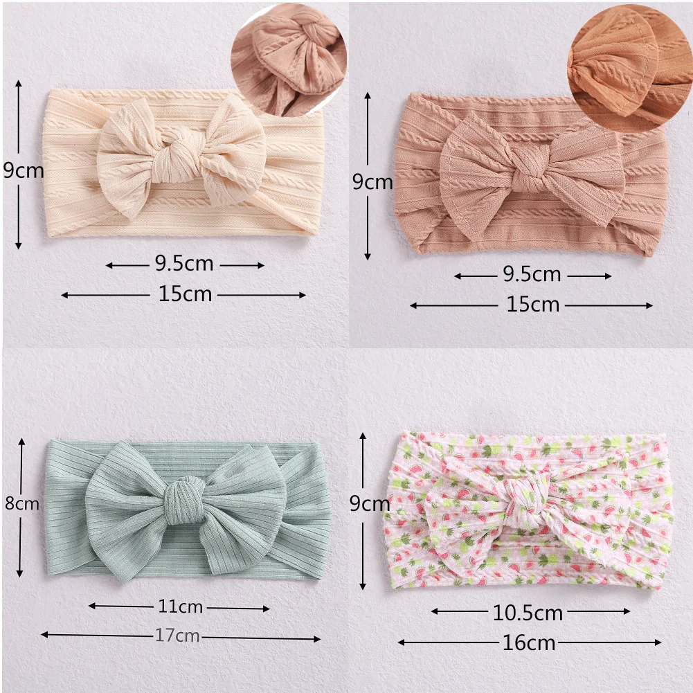 3pcs/lot Cable Knit Baby Girl Headband Bandeau Bebe Nylon Headbands for Newborn Girls Elastic Hair Band Baby Hair Accessories