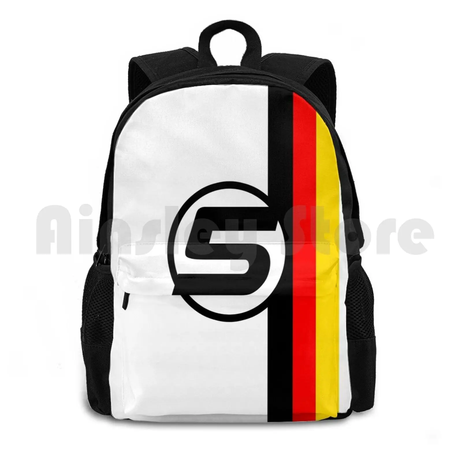 

Vettel 5-Helmet Design Outdoor Hiking Backpack Waterproof Camping Travel World Michael Schumacher Kimi Kimi Seb