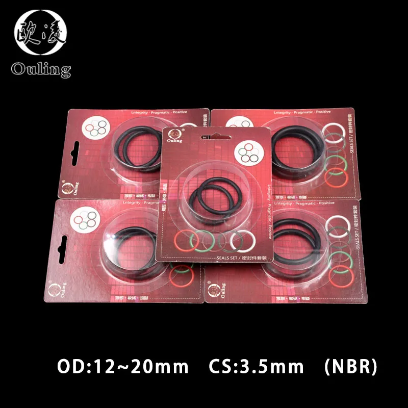 Rubber Black NBR Boxed thickness CS 3.5mm OD 12/13/14/15/16/17/18/19/20mm nitrile sealing O-ring waterproof oil-resistant