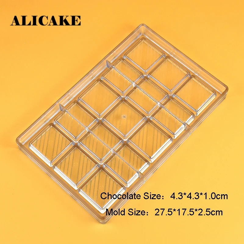 Chocolate Bar Mold Polycarbonate For Chocolate Bonbon Molds Professional Acrylic Candy Form Baking Pastry Bakery Utensils