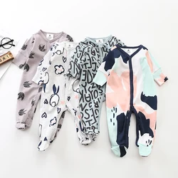 Wholesale Baby Boys Girls Blanket Sleepers Newborn Babies Sleepwear Infant Long Sleeve 0 3 6 9 12 Months Pajamas