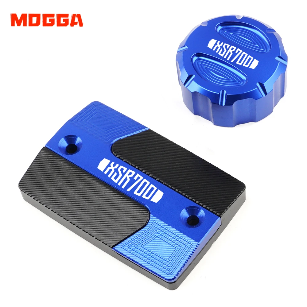 

For Yamaha XSR700 XSR 700 MT-07 2016-2025 Motorcycle CNC Front Rear Brake Fluid Reservoir Cap Cover With Logo XSR700