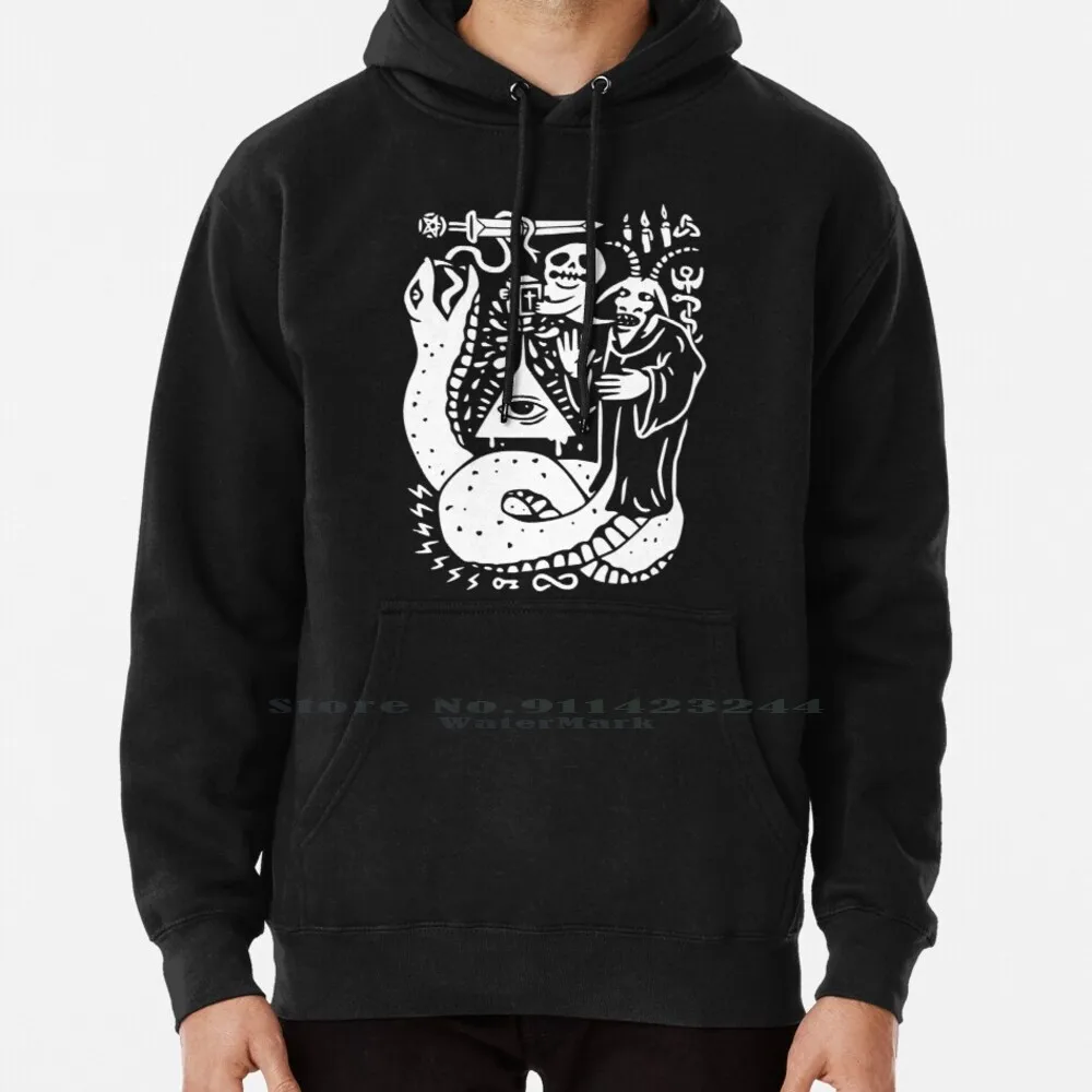 Yo Cult Hoodie Sweater 6xl Cotton Occult Cults Secret Society Illuminati Ghost Skulls Magic Wizard Witch Snakes All Seeing Eye