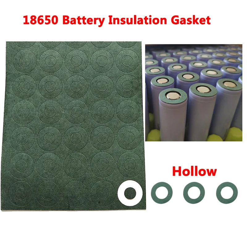 18650/18600 Pin Lithium Rỗng Cách Nhiệt Gioăng, Lúa Mạch Giấy, Cách Điện Rỗng Vòng, Nhiệt Độ Cao Cách Nhiệt Gioăng