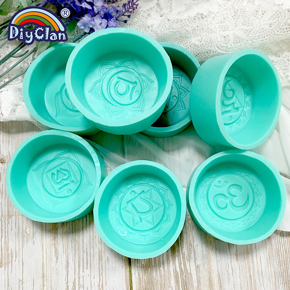 OM Aum Yoga Symbol Silicone Mold For Soap Incantation Cake Epoxy Resin Aroma Stone Mould Buddhism Spell Crafts Decorative Form