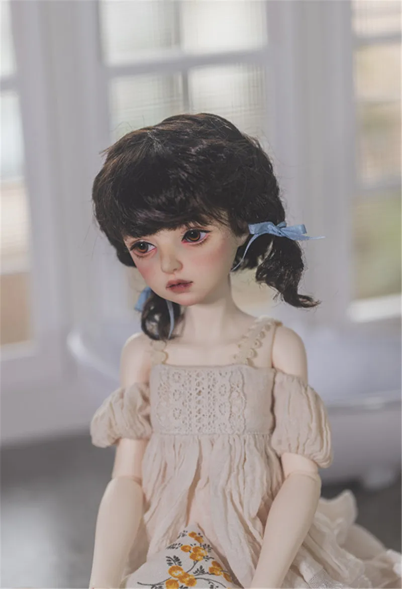 BJD doll wig is suitable for 1/3 1/4 1/6 1/8 Blythes tylish and versatile new imitation mohair wig with double centipede braids