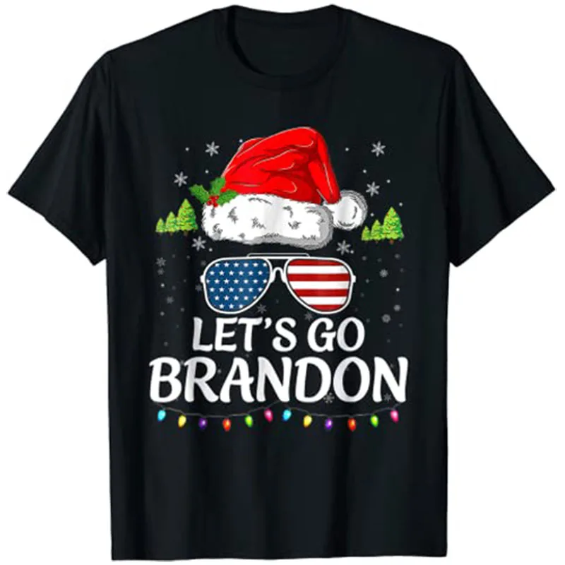 Let's Go Branson Brandon Conservative Anti Liberal Christmas T-Shirt Xmas Vacation Tee Tops