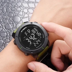 SYNOKE Watch Men Digital Electronic 5BAR Waterproof Swimming Military Watch Sport LED Countdown Relogio Masculino