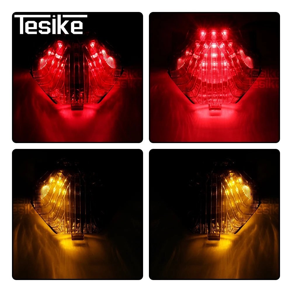 LED motorcycle taillight For YAMAHA YZF R3 YZF-R25 FZ07 MT07 FZ MT 07 2015 2016 Diesel Chrome Brake Turn Signals Integrated