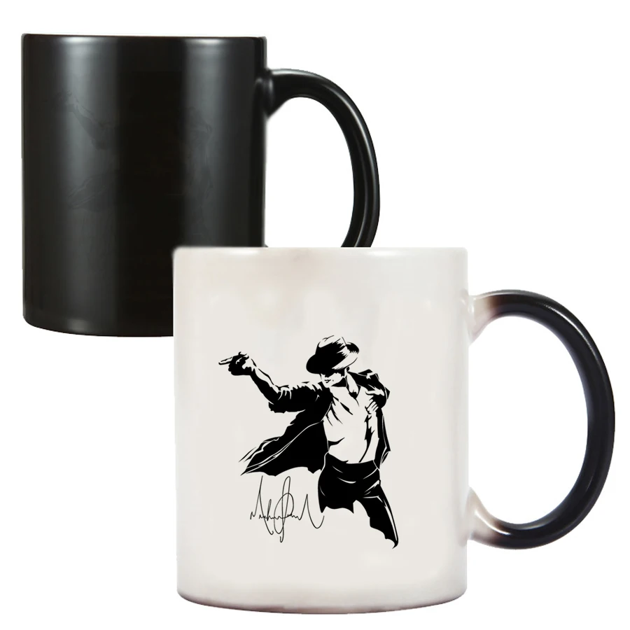 

Michael Jackson Dancing 11oz Color Change Magic Ceramic Creative Coffee Mugs Tea Cups