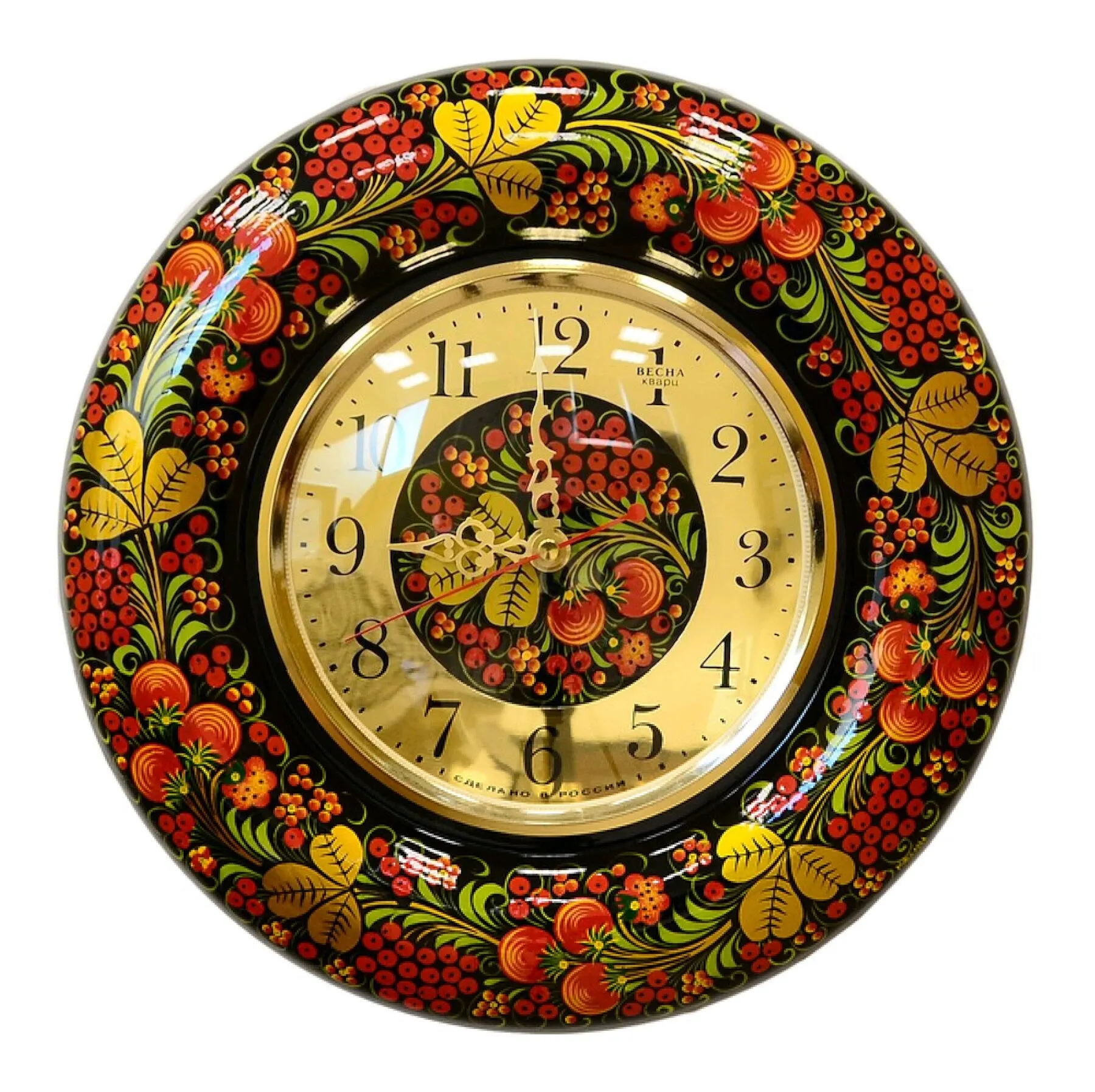 Wall Mounted „Vesna“ SCHK-59: Der russische Volksstil-Uhr, der Ihre Wand erzählt