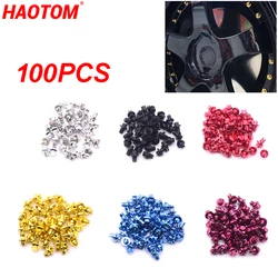 100PCS/Set Spike Car Wheel Rivets For Wheel Rims Cap Lip Screw Bolt Tires Studs Car Styling Plastic Auto Modification Decoration