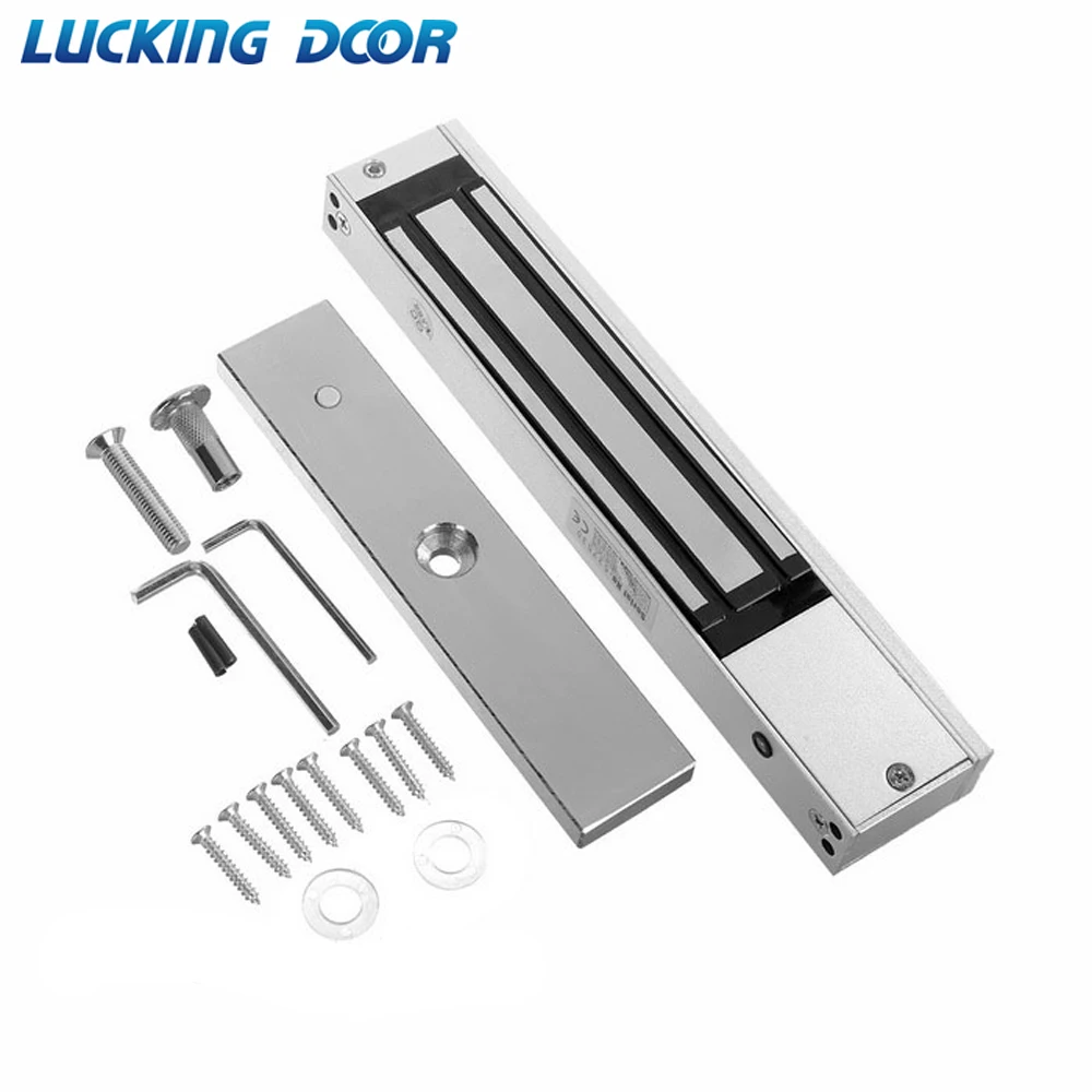 180kg 350lbs 280KG 600lbs Electric Magnetic Lock DC 12V Single Door Electromagnetic Lock with ZL Bracket