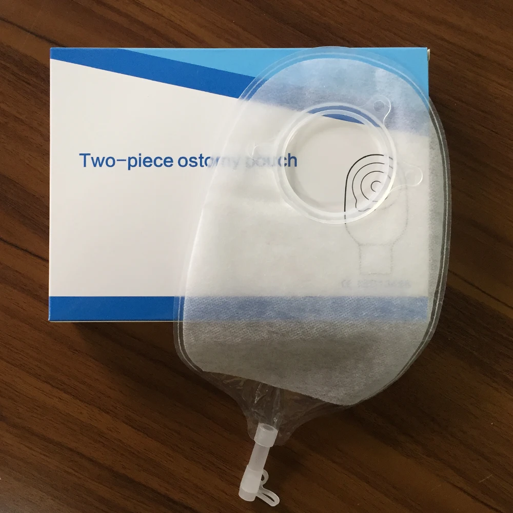 Urostomy Bags Kits Two Pieces Urine Bags Stoma Care Max Cut 45mm Factory Wholesale Anti-leak Durable Urostomy Bag