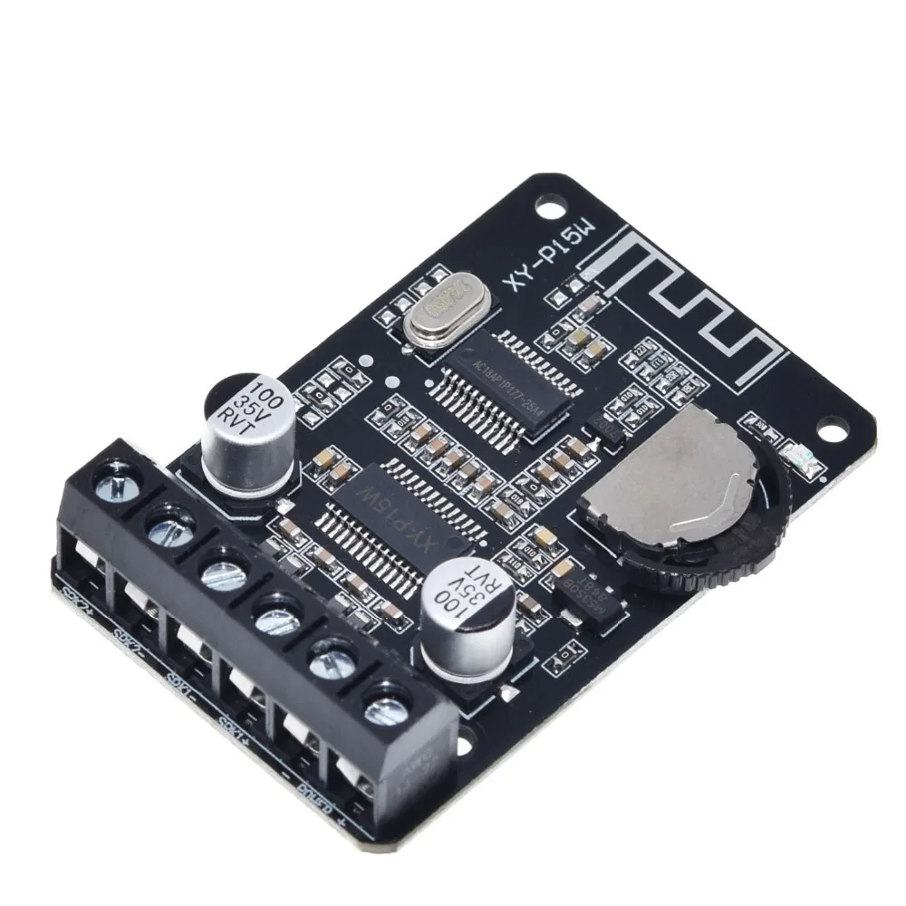 1/2/5 Stück XY-P15W 10W/15W/20W Stereo Bluetooth-5.0 Leistungsverstärker-Platine 12V/24V Hochleistungs-Verstärkermodul – Detail 7