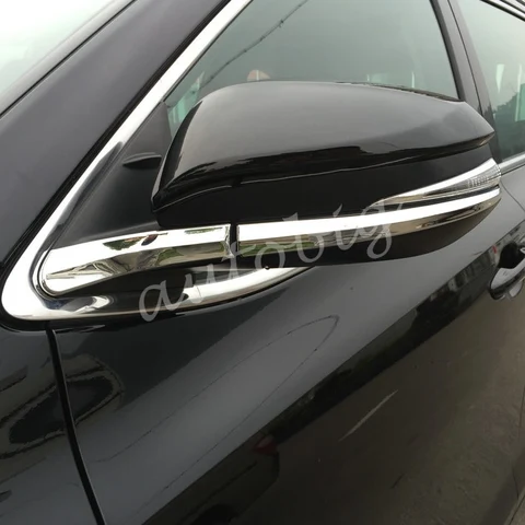 Хромированные накладки на боковые зеркала заднего вида для Toyota Highlander 2014-2019 гг.