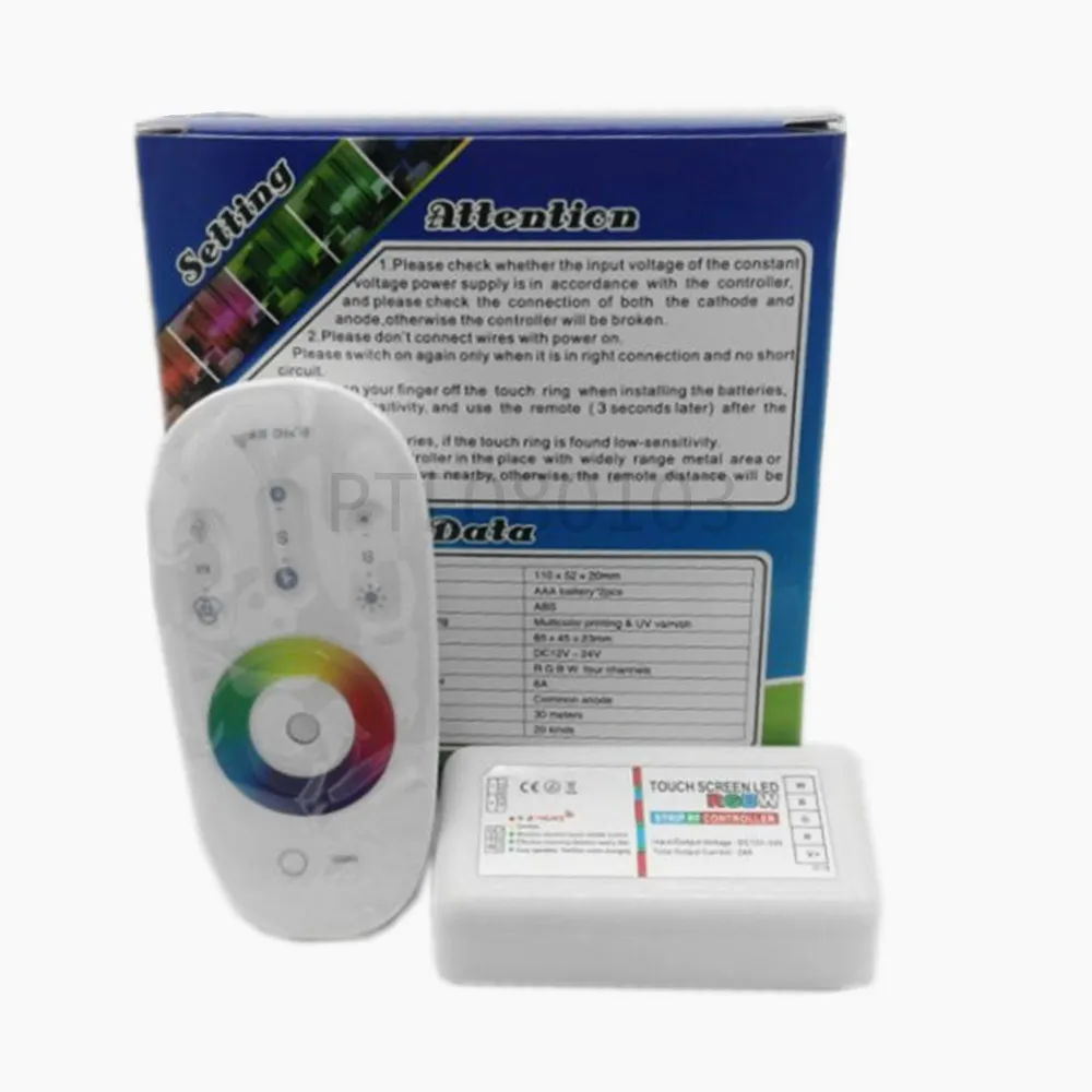 Touch Screen LED RGB / RGBW Controller 2.4G Wireless DC12-24V Touch RF Remote Control For RGB /RGBW LED Strip
