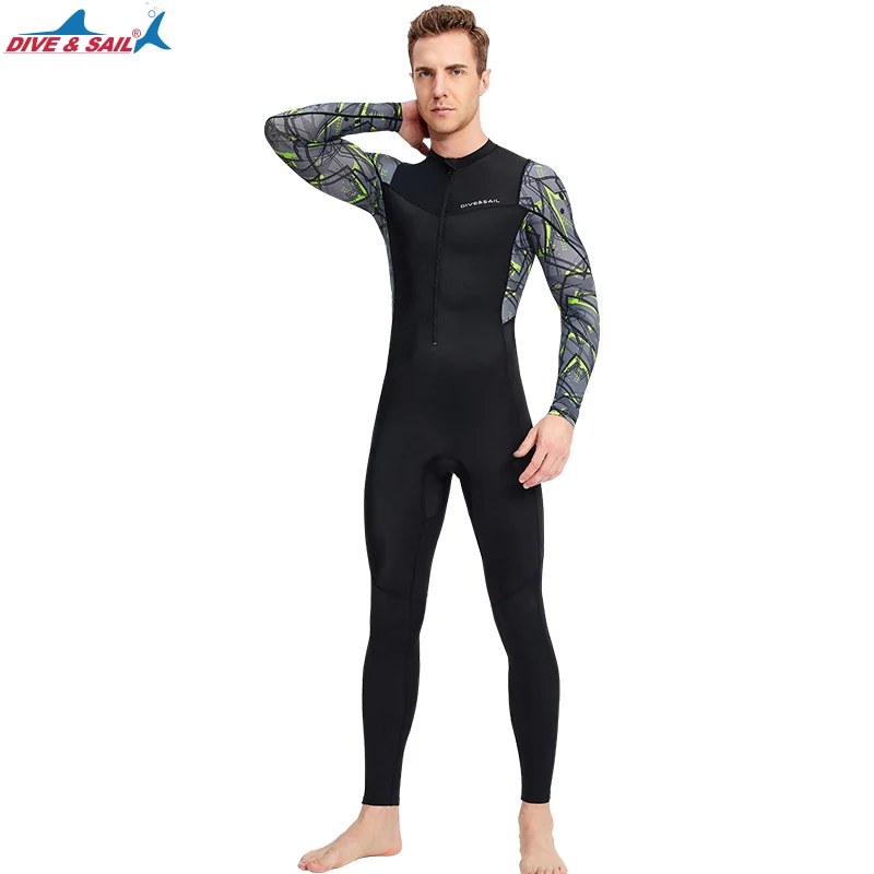 Full Body Snorkeling Swim Lycra Full Skin Suit -Front Zip Long Legs & Sleeves UV Sun Protection UPF50+ Basic Layer Thin Wetsuit